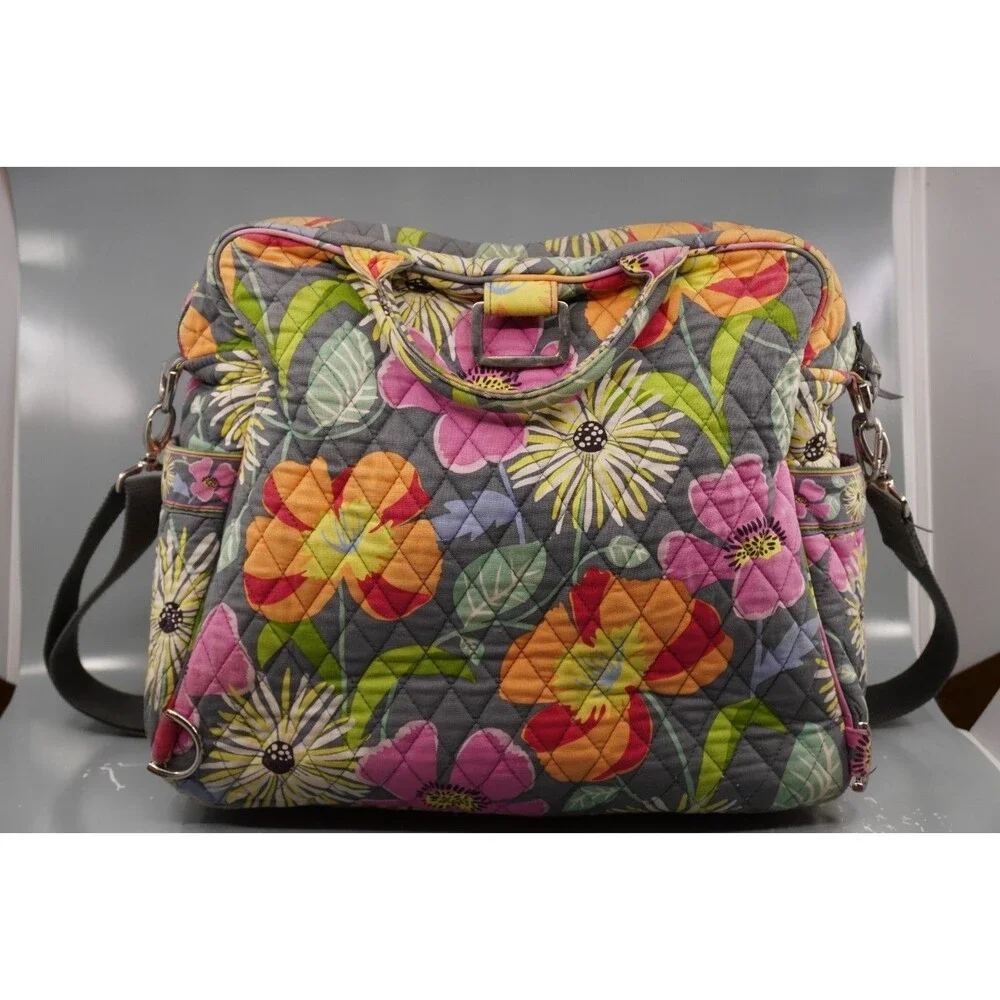Vera Bradley Jazzy Blooms Diaper Bag Quilted Floral Waterproof Liner Retired